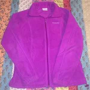 Fuschia Columbia fleece jacket